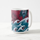 Mug Peinture à l'huile de Neptune Crimson (Devant droit)