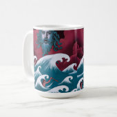 Mug Peinture à l'huile de Neptune Crimson (Devant gauche)