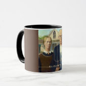 Mug Peinture à l'huile gothique américaine de (Devant gauche)