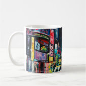 Mug Peinture à l'huile "New York", vue nocturne de New (Gauche)