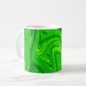 Mug Peinture à l'huile verte abstrait arrière - plan.  (Devant gauche)