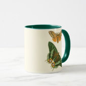 Mug Peinture à papillon légèrement frontière (Devant droit)