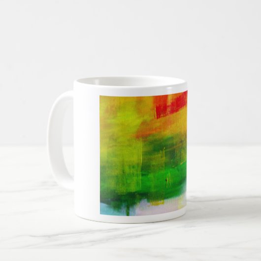 Mug Peinture Abstraite (Devant gauche)