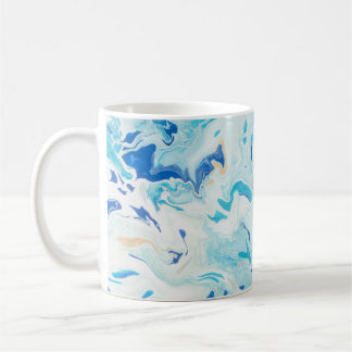 MUG PEINTURE ABSTRAITE BLEUE ET BLANCHE 3