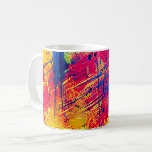 Mug Peinture Abstraite brillante colorée