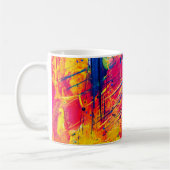 Mug Peinture Abstraite brillante colorée (Gauche)