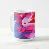 Mug Peinture Abstraite colorée (Devant gauche)