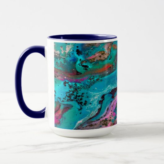 Mug Peinture Abstraite colorée (Gauche)