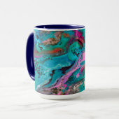 Mug Peinture Abstraite colorée (Devant gauche)