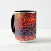 Mug Peinture Abstraite Coucher de soleil infini (Devant gauche)