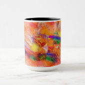 Mug Peinture Abstraite Coucher de soleil infini #2 (Centre)