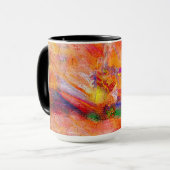 Mug Peinture Abstraite Coucher de soleil infini #2 (Devant gauche)