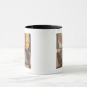 Mug Peinture Abstraite de feuilles florales par Norman (Centre)