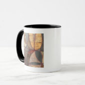 Mug Peinture Abstraite de feuilles florales par Norman (Devant gauche)