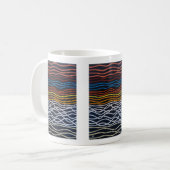 Mug Peinture Abstraite de Front de Mer par Alfred Fox (Devant gauche)