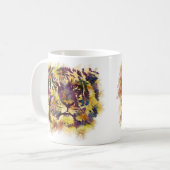 Mug Peinture Abstraite de Lion (Devant gauche)