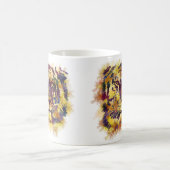 Mug Peinture Abstraite de Lion (Centre)