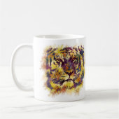 Mug Peinture Abstraite de Lion (Gauche)