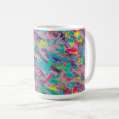 Mug Peinture Abstraite esthétique arc-en-ciel (Devant droit)