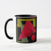 Mug Peinture abstraite, formes géométriques (Gauche)
