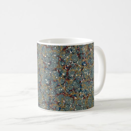 Mug Peinture Abstraite Marbrée (Devant droit)