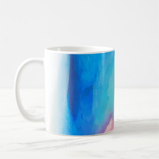 Mug Peinture abstraite multicolore (Gauche)