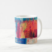 Mug Peinture abstraite multicolore (Devant droit)