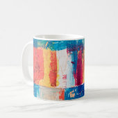 Mug Peinture abstraite multicolore (Devant gauche)