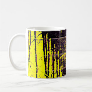 Mug Peinture abstraite noire goutte sur un oeil brilla