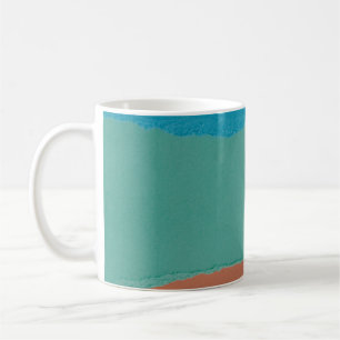 Mug Peinture abstraite orange et noire