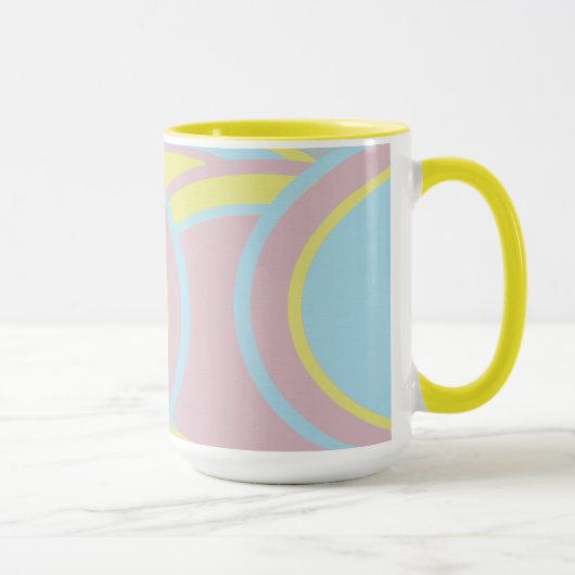 Mug Peinture Abstraite Pastel moderne (Droite)