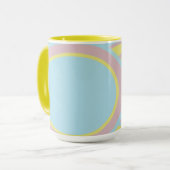 Mug Peinture Abstraite Pastel moderne (Devant gauche)