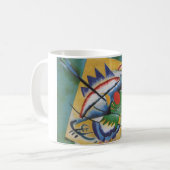 Mug Peinture Abstraite rouge ovale Kandinsky (Devant gauche)