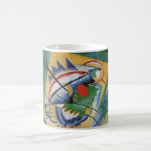 Mug Peinture Abstraite rouge ovale Kandinsky (Centre)