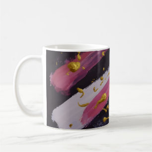 Mug Peinture Abstraite. Texture artisanale. Peinture à