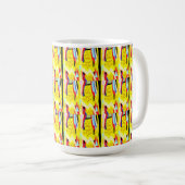 Mug peinture Abstraite traditionnelle (Devant droit)