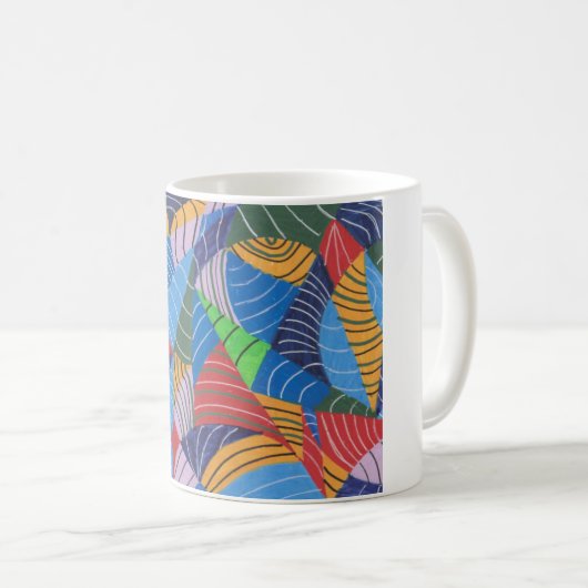 Mug Peinture abstraite traditionnelle  (Devant droit)