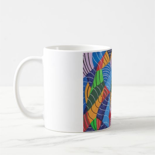 Mug Peinture abstraite traditionnelle  (Gauche)
