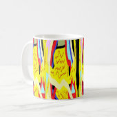 Mug peinture Abstraite traditionnelle (Devant gauche)
