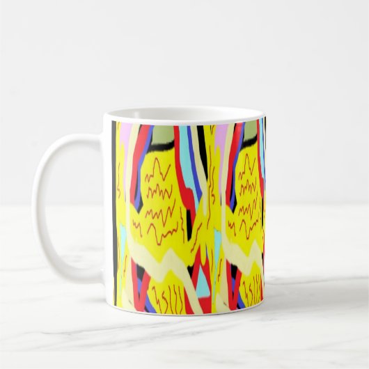 Mug peinture Abstraite traditionnelle (Gauche)