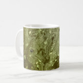Mug Peinture abstraite verte (Devant gauche)