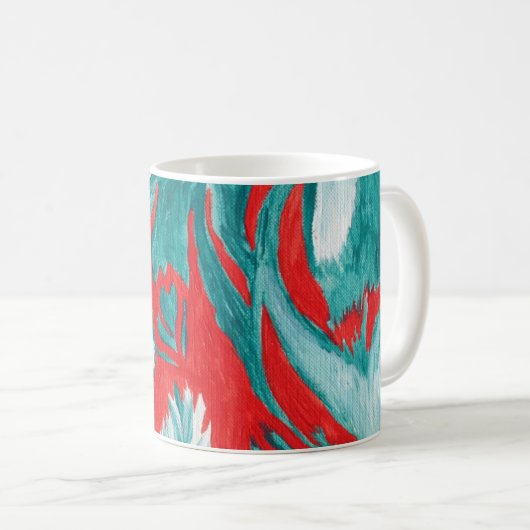 Mug Peinture acrylique (Devant droit)