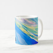 Mug Peinture acrylique colorée, arrière - plan texturé (Devant droit)