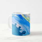 Mug Peinture acrylique colorée, arrière - plan texturé (Devant gauche)
