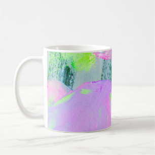 Mug peinture acrylique dessinée à la main par un arriè