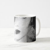 Mug Peinture acrylique féminine de mode Abstraite (Devant droit)