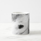 Mug Peinture acrylique féminine de mode Abstraite (Centre)