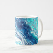 Mug Peinture acrylique, tons abstraits (Devant droit)