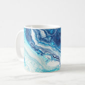 Mug Peinture acrylique, tons abstraits (Devant gauche)