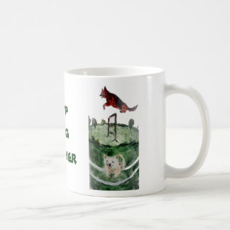 Mug Peinture agilité chien personnalisée